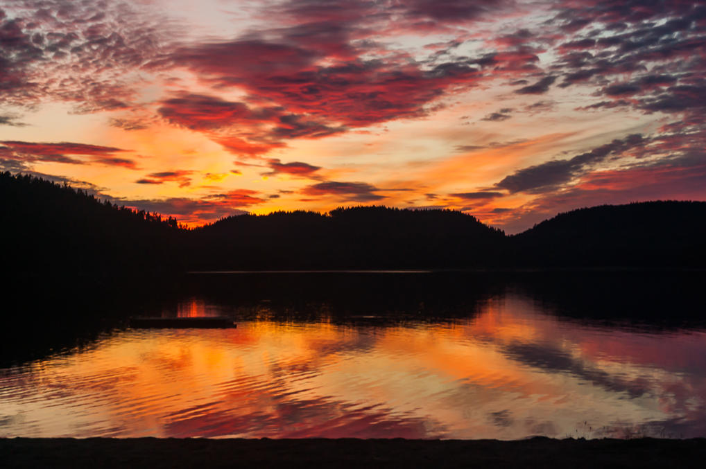 Sunset at Övre Föllingen