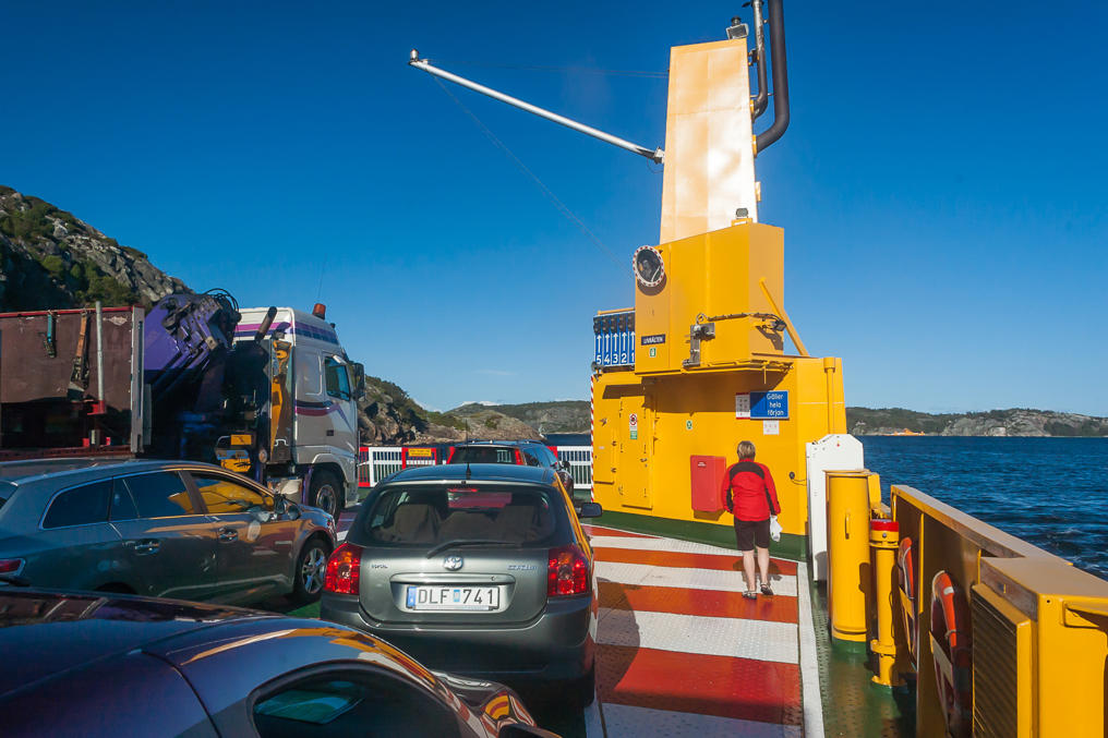 Crossing Gullmarn on a ferry