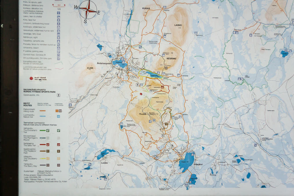 Ylläs map