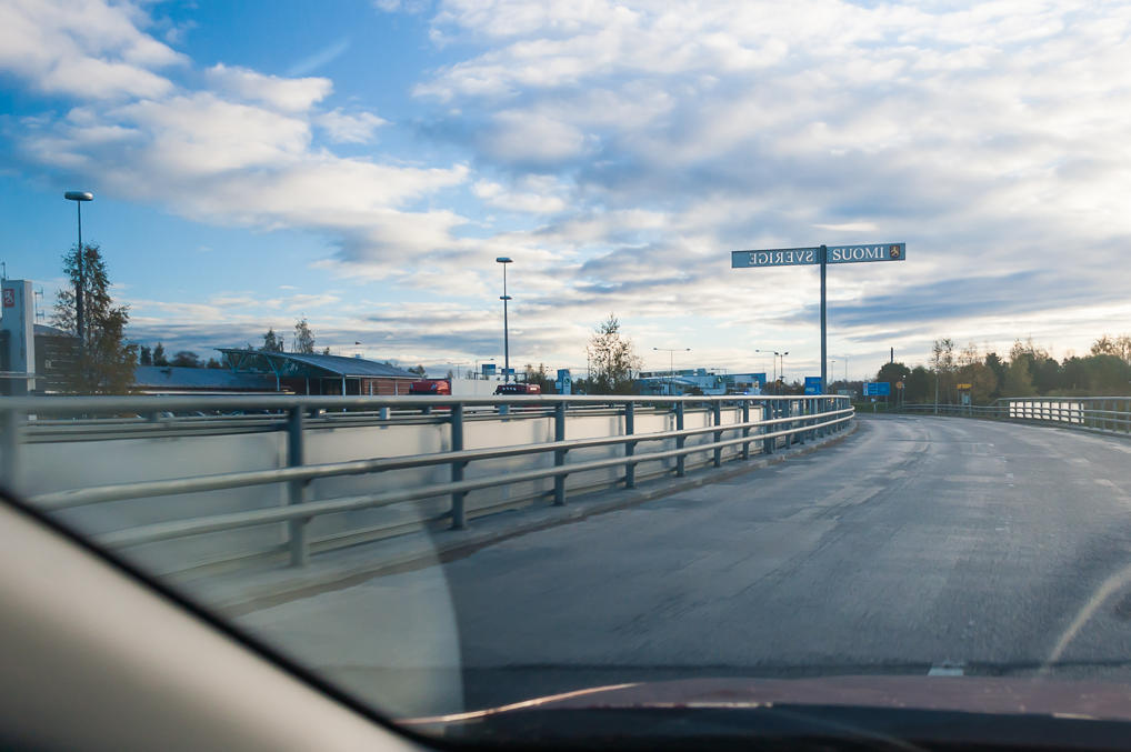 Finland-Sweden border in Tornio-Haparanda