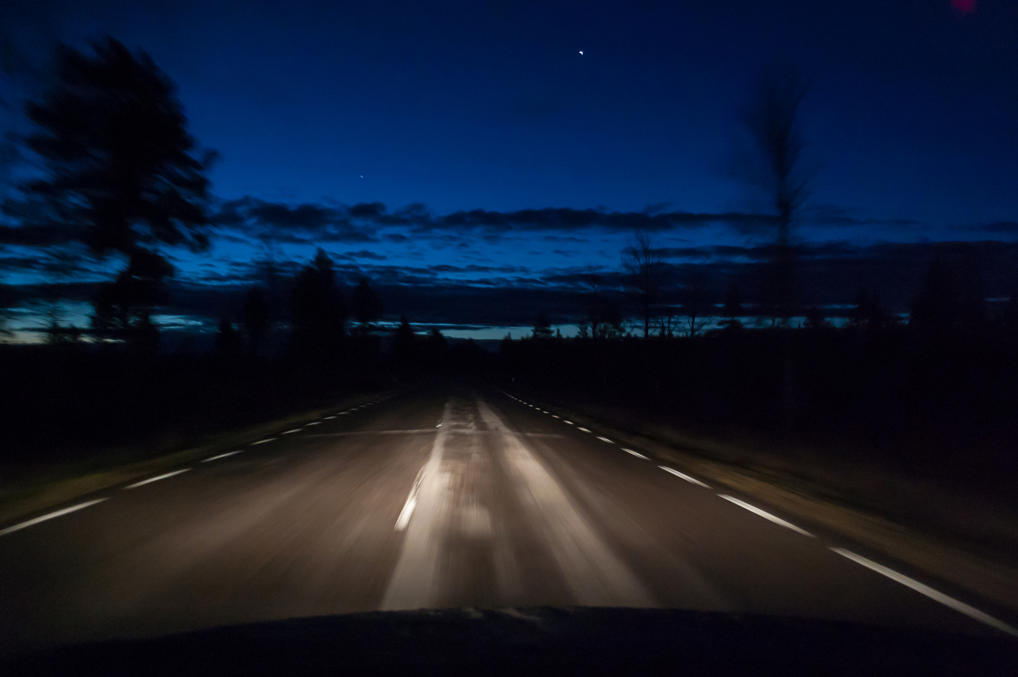 Шведская дорога 99 перед рассветом