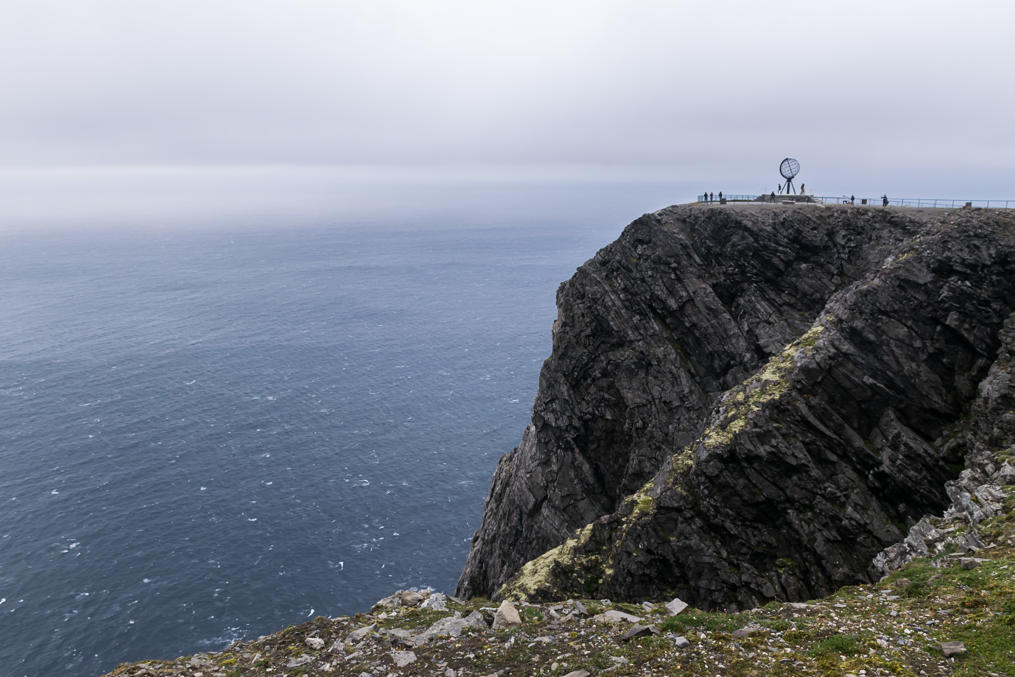 Globe statue at the North Cape