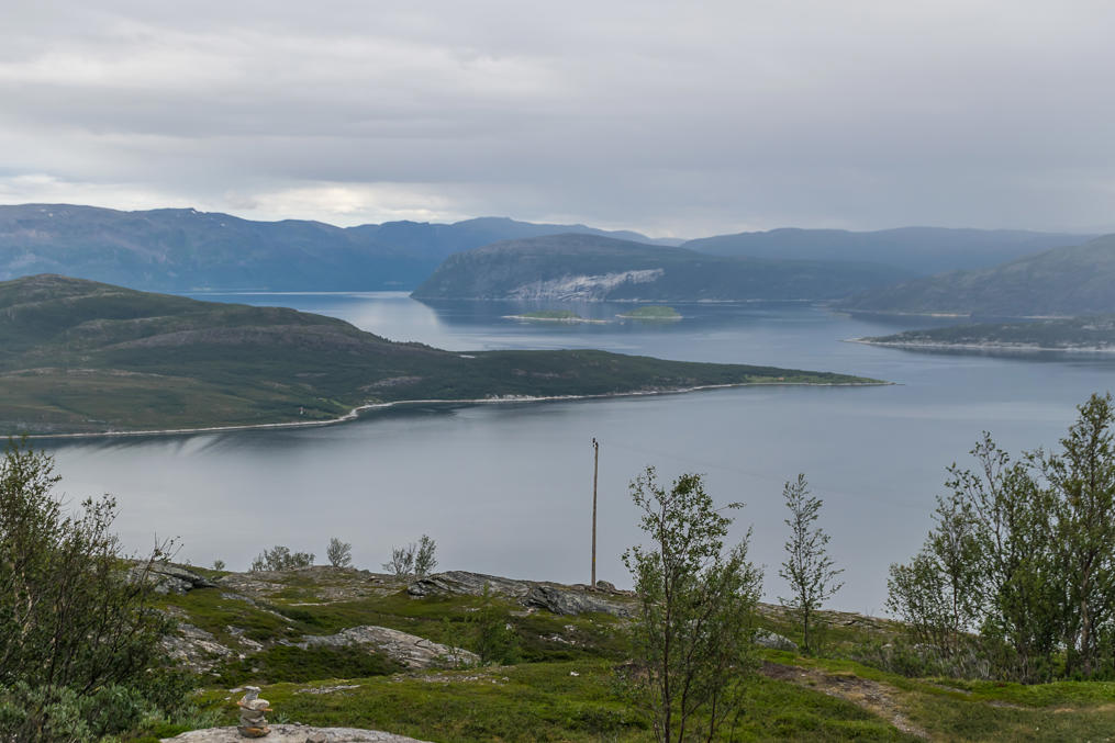 Kvænangen Plateau over the sea