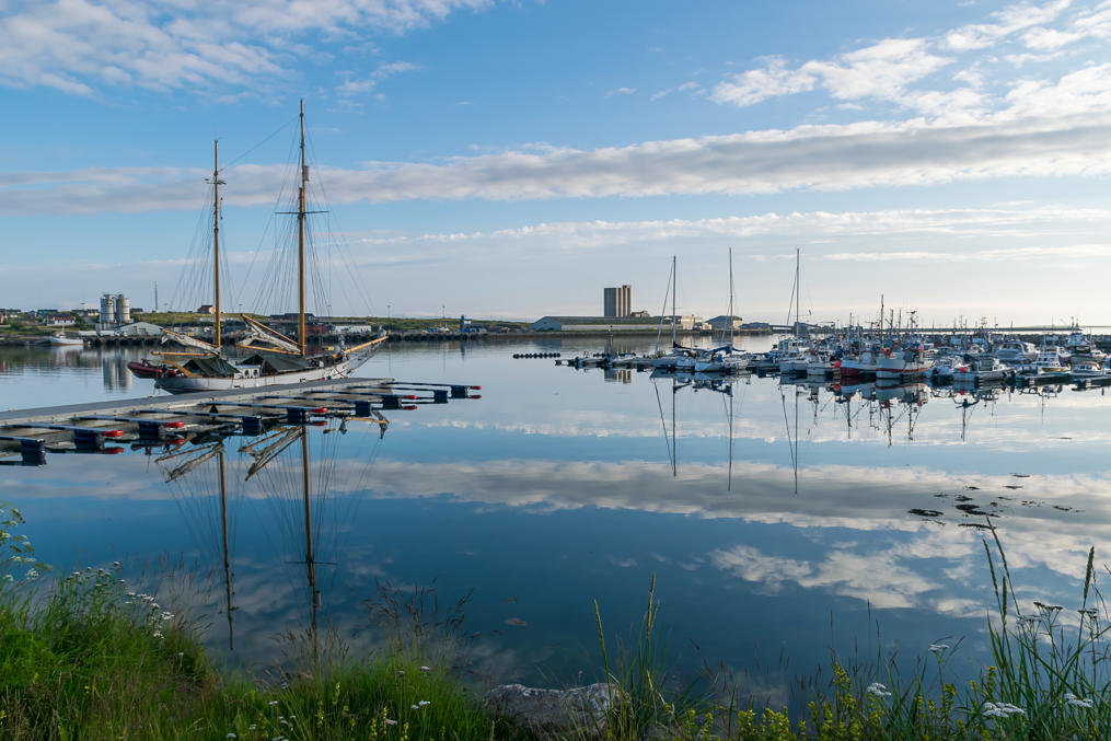 Harbor in the town of Vadsø