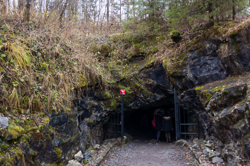 Mine at Ruskeala marble quarry