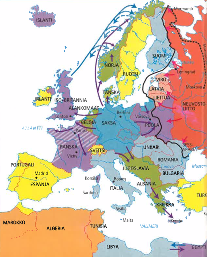 Вторая Мировая война в Европе, сентябрь 1939-июнь 1941