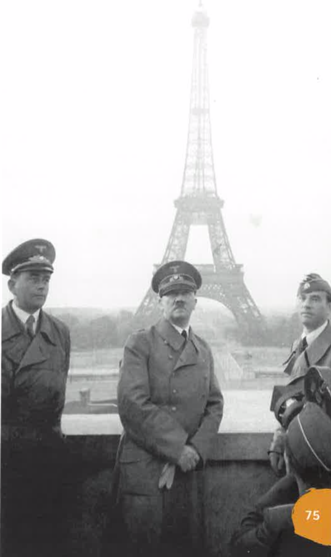 После оккупации Франции Гитлер в июне 1940 года посетил Париж и ознакомился с достопримечательностями города с личным гидом.