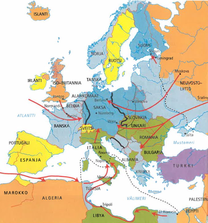 Вторая Мировая война в Европе, 1942-май 1945