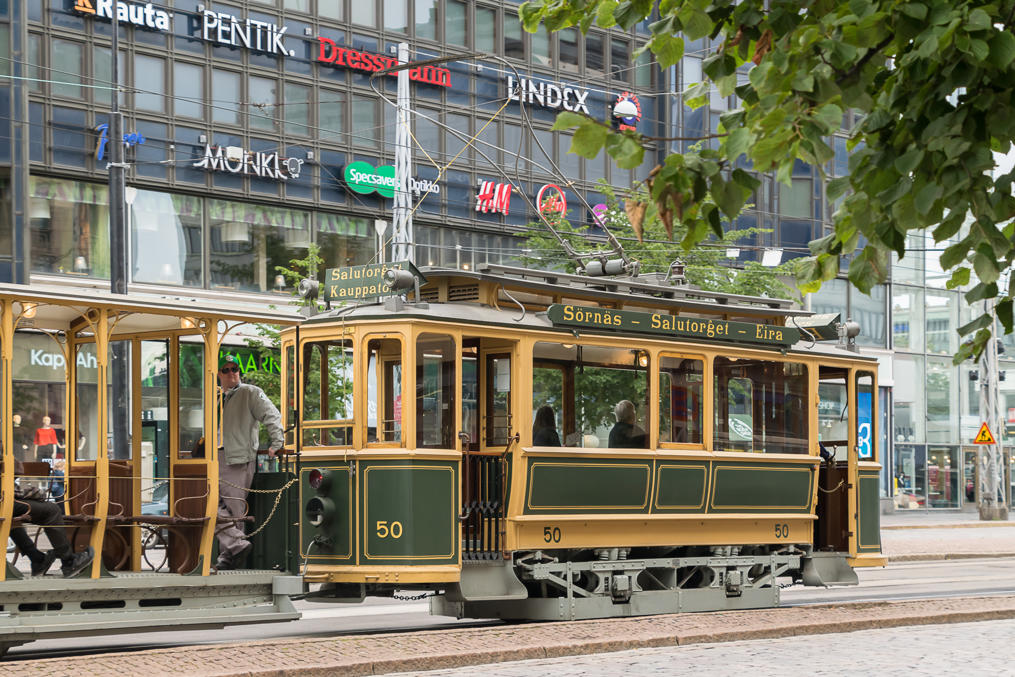 Museum/tour tram from 1909, restored to original state in 2012