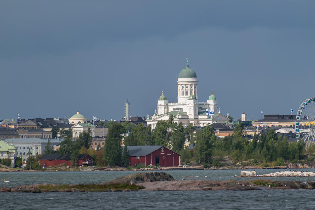 Вид на Хельсинки с моря