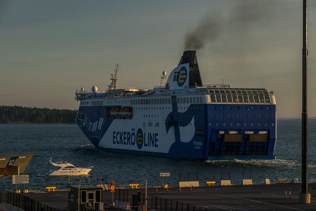 Eckerö Finlandia cruiseferry near West terminal