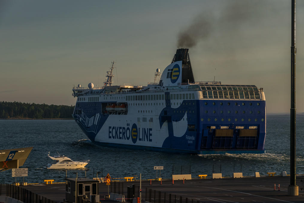 Eckerö Finlandia cruiseferry near West terminal