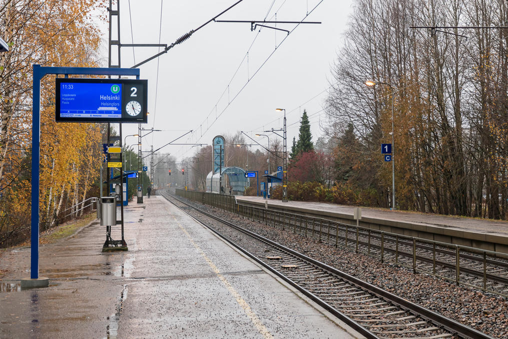 Kilo station in Espoo, a very minor station