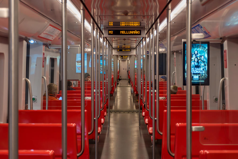 M300 metro train interior