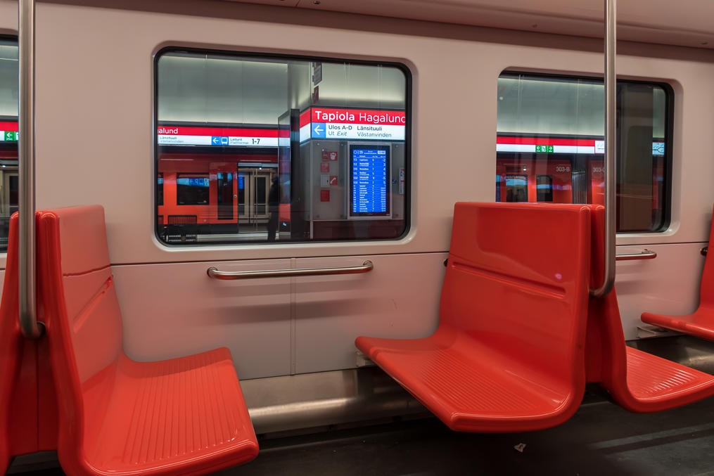 M300 metro train seats