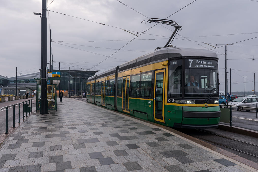 Tram at West terminal, outside of ferry departure/arrival times