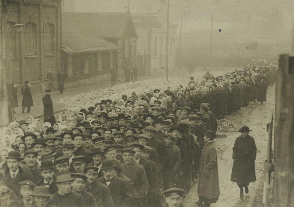 Всеобщая забастовка в Хельсинки.  Ноябрь 1917
