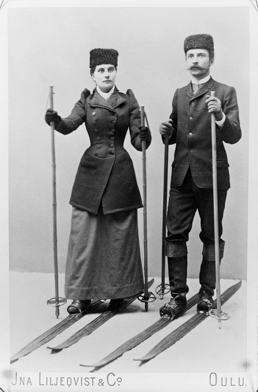 Молодой Стольберг с невестой Хедвигой. 1890-е гг.