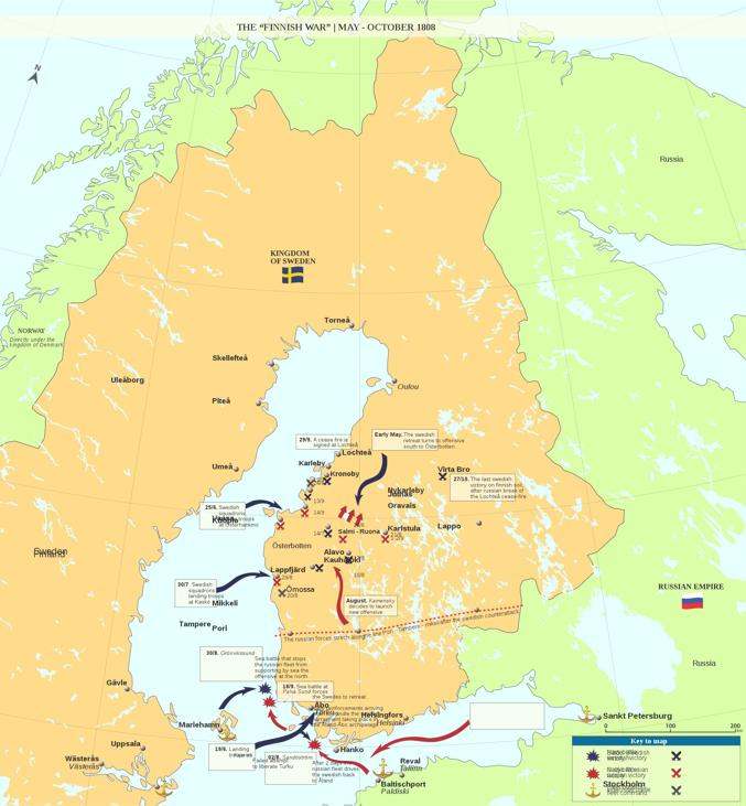 Movements and battles in summer and autumn 1808, from Wikipedia