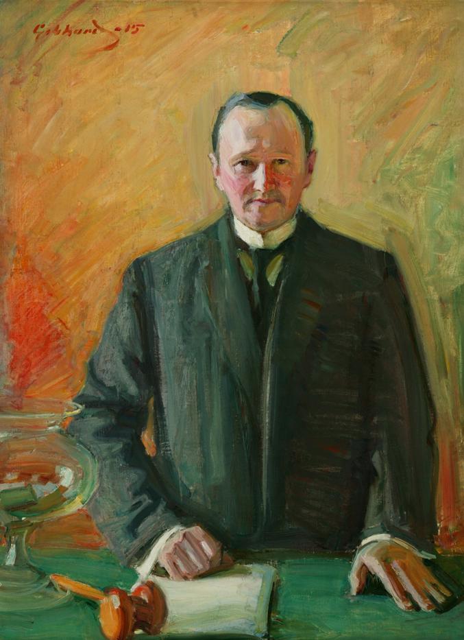 Oskari Tokoi as the Speaker of the Parliament, in 1915, by Albert Gebhard