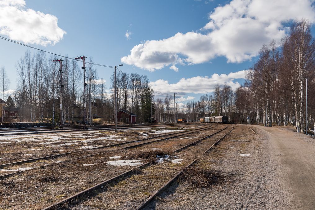 Суолахти, Финляндия. Музейная станция железного канала между озерами и ее alt