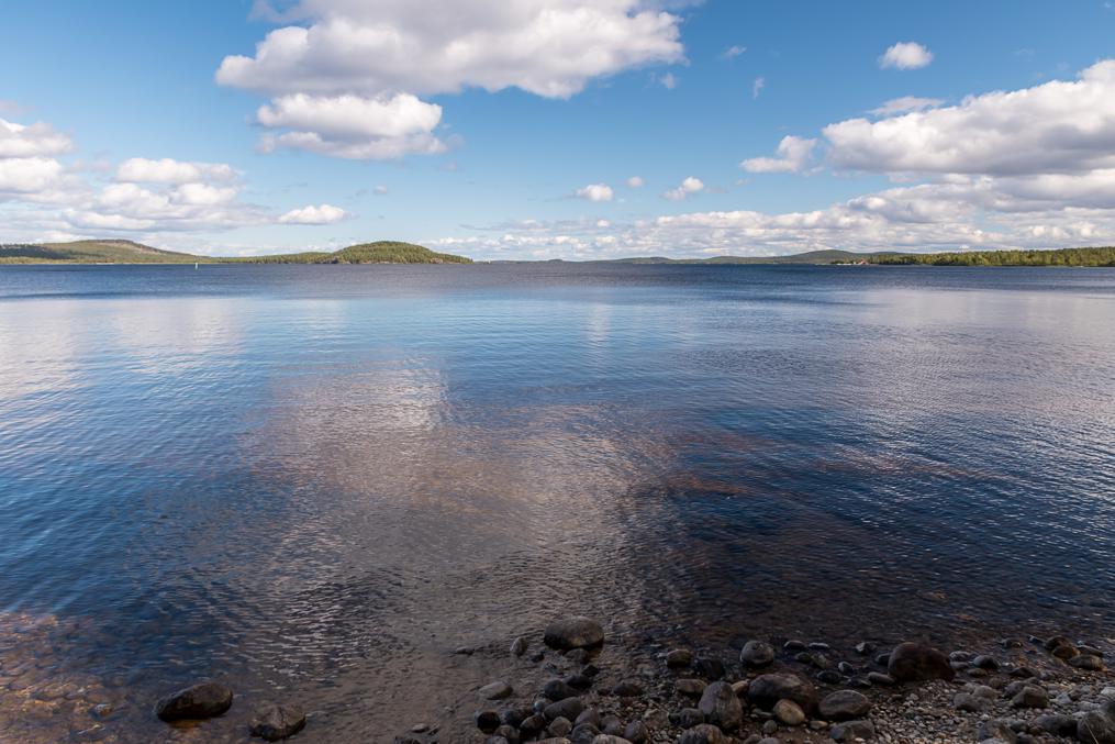 Inarijärvi as seen from Inari village