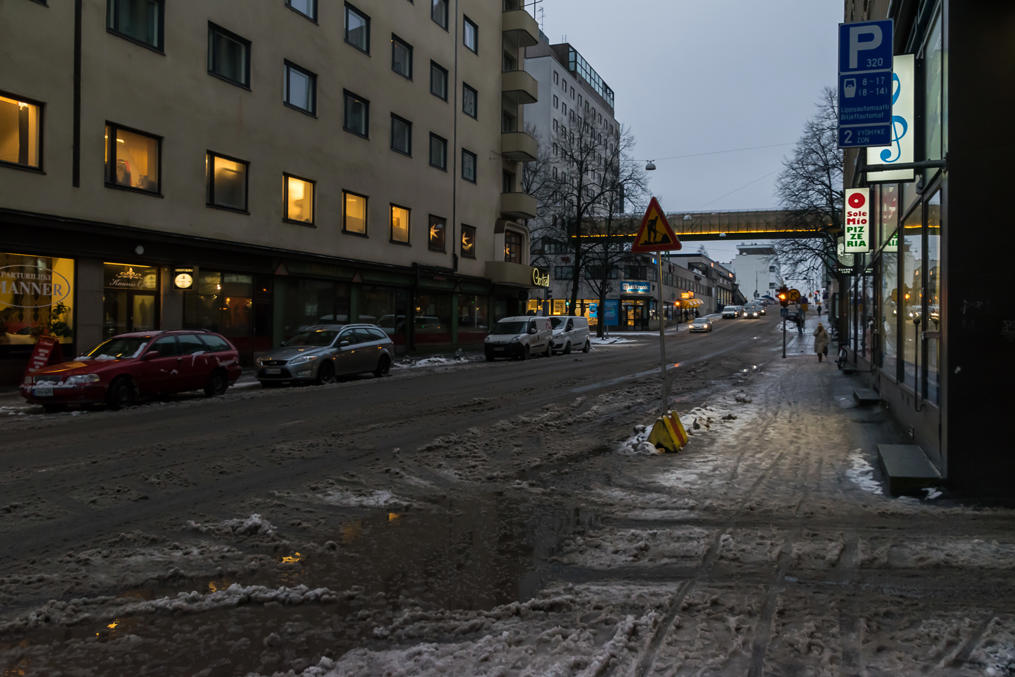 Obviously Vaasa is not always a winter wonderland, and in winter there sometimies are periods of slush or sheer ice