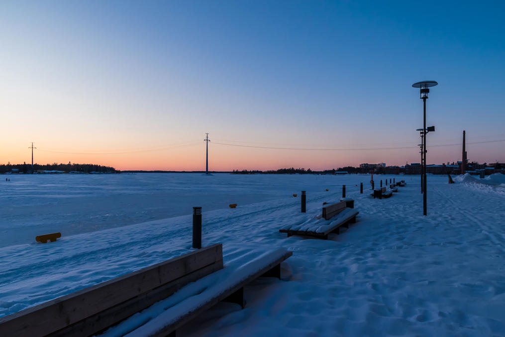 Winter at the Vaasa waterfront