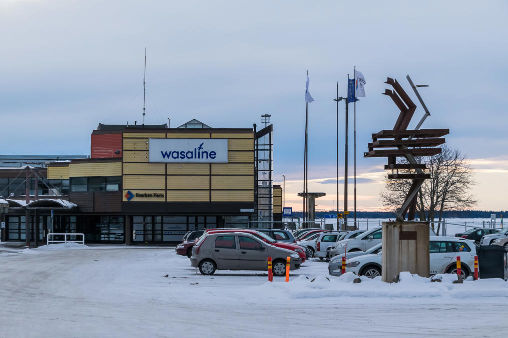 Wasaline terminal in the Vaasa harbor