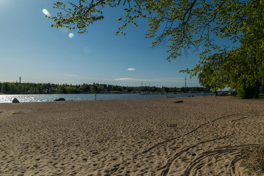 May in Vaasa.  Hietasaari beach, the most central one of city beaches