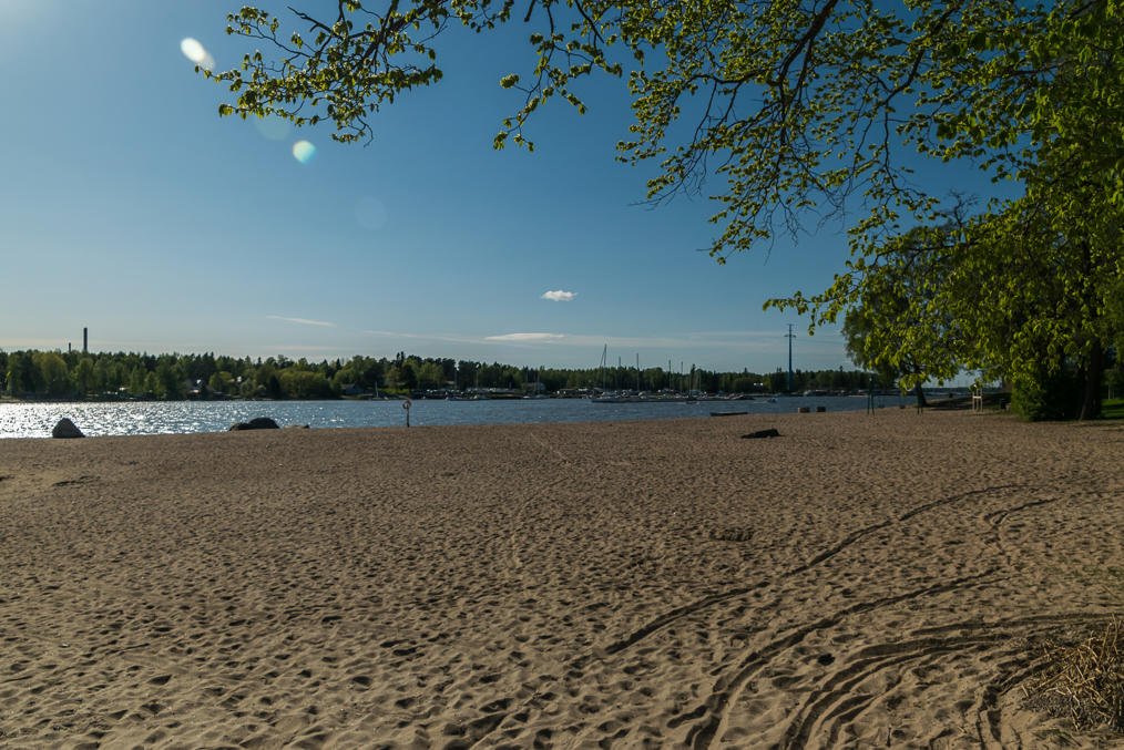 May in Vaasa.  Hietasaari beach, the most central one of city beaches